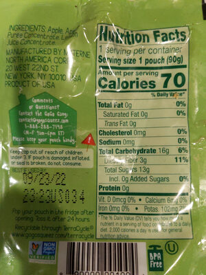 APPLE APPLE FRUIT BLEND ON THE GO