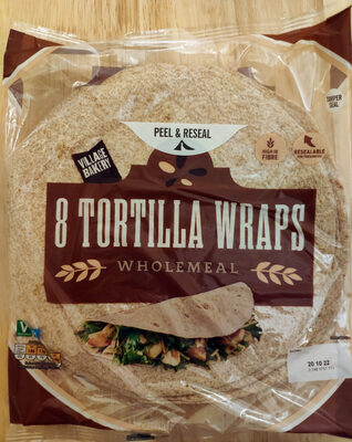8 Tortilla Wraps Wholemeal