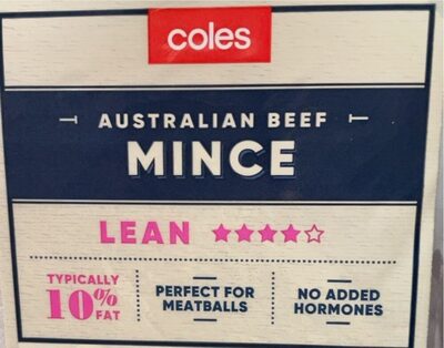 AUSTRALIAN BEEF MINCE LEAN